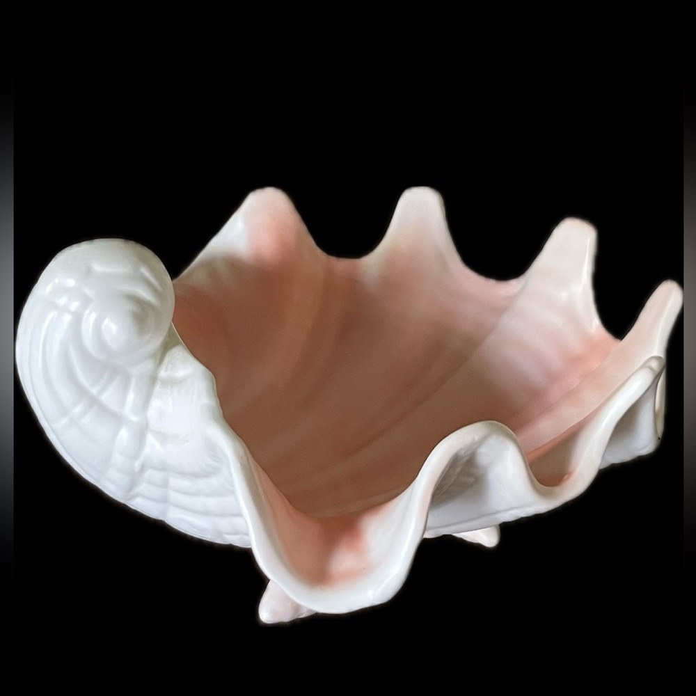 Vintage Fitz & Floyd Ceramic Clam Seashell Bowl Dish